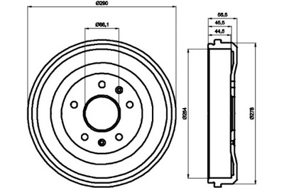 HELLA БАРАБАНИ ГАЛЬМІВНІ 2 ШТУКИ. FREELANDER L314 FREELANDER SOFT TOP L314