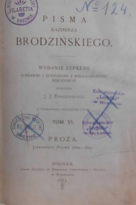 Pisma Kazimierza Brodzińskiego. T. 6 -