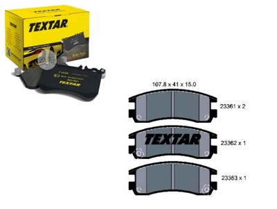 КОЛОДКИ ТОРМОЗНЫЕ OPEL ЗАД SINTRA 96- TEXTAR