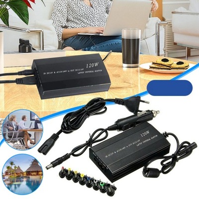 ADAPTADOR REFERENCIA PARA LADOWANIA LAPTOPA 120 EN PARA UZYTKU DOMOWEGO/SAMOCHODOWEGO  