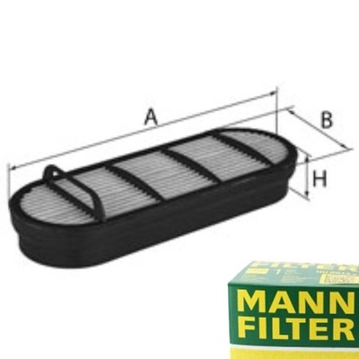 ФІЛЬТР ПОВІТРЯ MANN-FILTER DO MCCORMICK X4