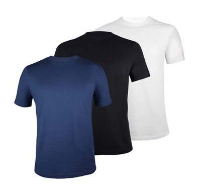 DONNAY 3pack Koszulka T-shirt 100% bawełna tu 3XL