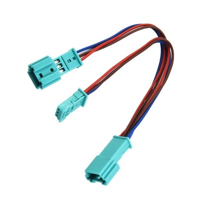 LED (СВЕТОДИОД ) Y CABLE BLUE 19CM 3 PIN 7.5IN АДАПТЕР AMBIENT LIGHT CAR CUPHOLDE~17353