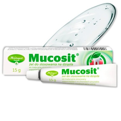 Mucosit, żel do stosowania na dziąsła, 15 g