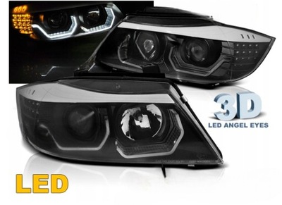 ФОНАРИ РЕФЛЕКТОРЫ DO BMW E90/E91 OD 2005 DO 2008 RINGI 3D DIODOWE KIERUNKI