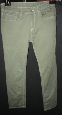 Jeansy Calvin Klein 33/32 khaki