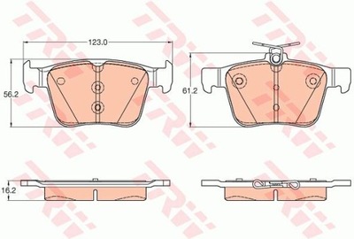 КОЛОДКИ HAM. VW T. GOLF VII 12-/A3 12-