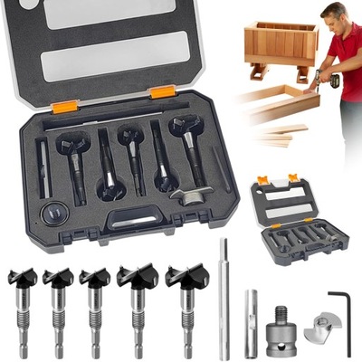 WIERTŁO FORSTNERA DO DREWNA ZESTAW NARZĘDZIE STOLARSKIE PROFESJONALNE