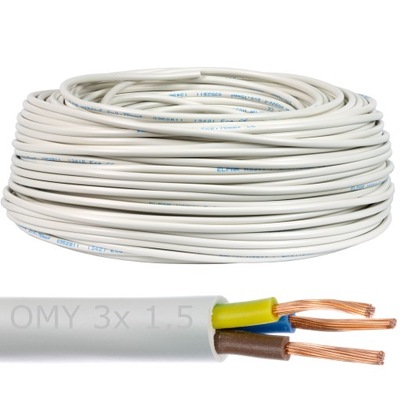 Kabel przewód elektryczny linka OMY 3x1,5mm 100m