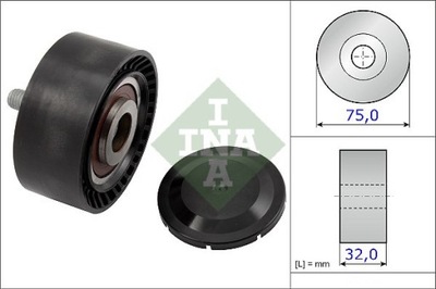 INA 532 0722 10 ROLLO KIERUNKOWA / PROWADZACA, CORREA DE CUÑA ZEBATY  