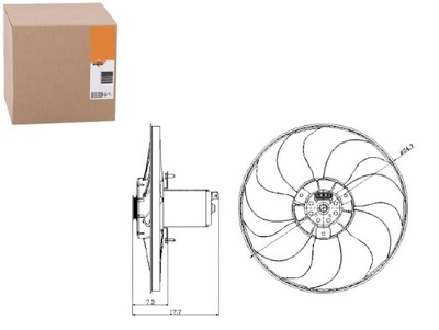 NRF WENTULATOR РАДИАТОРА 8EW009144511 8370013 6960