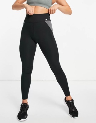 NIKE LEGGINSY DAMSKIE CZARNE KLASYCZNE LOGO S XBI