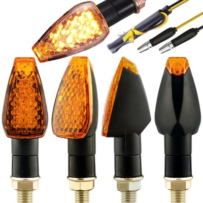 Kierunkowskazy LED z Homologacją do Motocyklowe Quada ŻÓŁTY 12V 14 LED 4szt