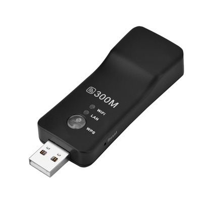 WZMACNIACZ SYGNAŁU WIFI USB 300MB MOCNY REPEATER 2.4G