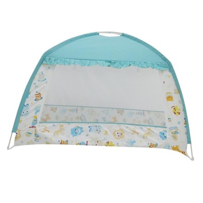 Baldachim namiotu do łóżeczka dziecięcego zgodny z opisem Niebieski