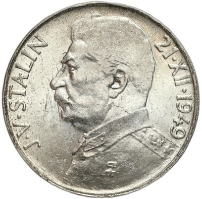 Czechosłowacja. 100 koron 1949, Józef Stalin – SREBRO