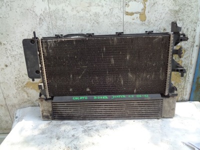 Радиатор вентиляторы комплект jumper boxer 2.2d 06 фото №1