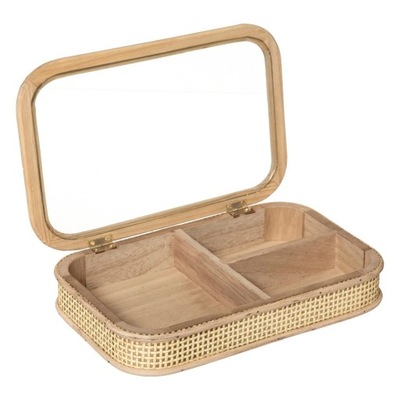 PUDEŁKO NA BIŻUTERIĘ rattan RETRO 28x18 cm OUTLET