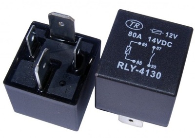 Реле автомобільний 12v 80a фото №1