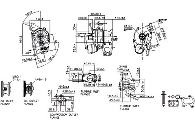 NISSENS TURBINA CITROEN C1 C2 C2 ENTERPRISE C3 I C3 II C3  