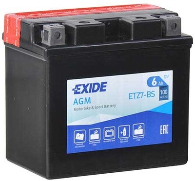 AKUMULIATORIUS EXIDE ETZ7-BS 6AH 100A TTZ7S-BS 