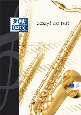 Zeszyt A4 32k do nut OXFORD MUZYKA