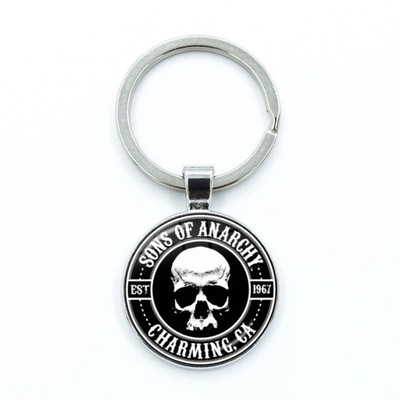 SONS OF ANARCHY LOGOTIPO KEY CHAIN KEY RING FREEDOM SYMBOL PENDANT АНАРХИЯ  