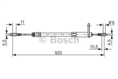 CABLE FRENOS DE MANO MERCEDES-BENZ BOSCH  