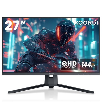 MONITOR GAMINGOWY KOORUI 27 CALI QHD 144 HZ, 1 MS,
