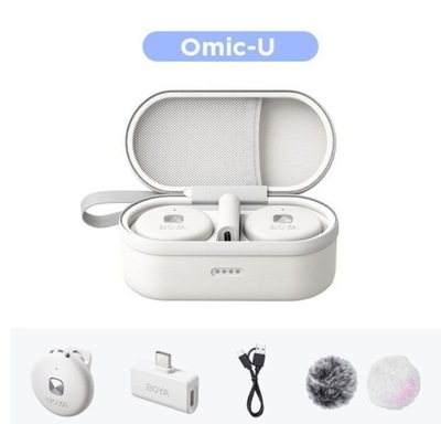 BOYA Bezprzewodowy mikrofon Lavalier Omic-U do telefonu z systemem Android typu C