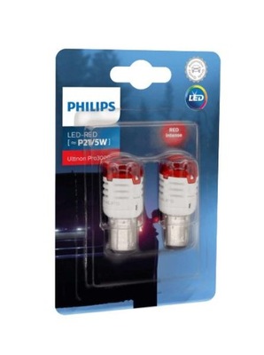 PHILIPS P21/5W RAUDONOS LED ULTINON PRO3000 SI 12V 