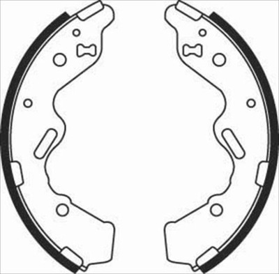 Starline гальмівні колодки гальмівні mazda demio 98- kpl фото №1
