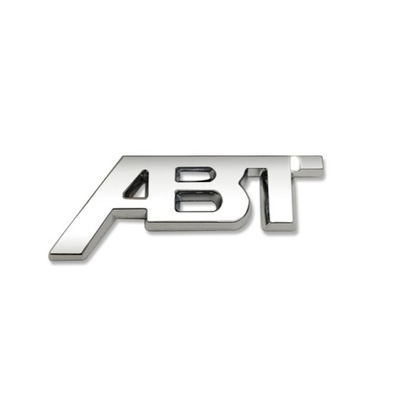 EMBLEMAT LOGO ZNACZEK NAPIS ABT SREBRNY KLAPA BŁOTNIK