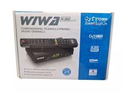 DEKODER TUNER DVB-T2 WIWA H.265