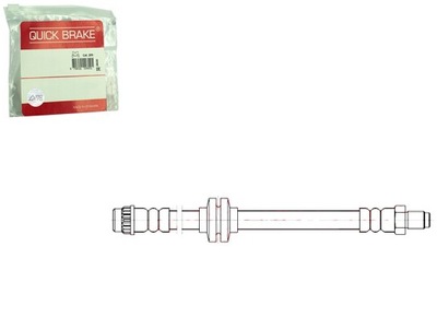 Quick brake 32.133 шланг тормозной гибкий фото №1