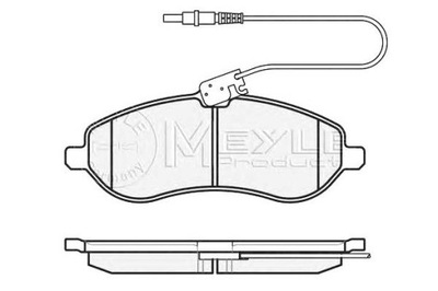 Meyle гальмівні колодки гальмівні citroen перед jumpy scudo e фото №1