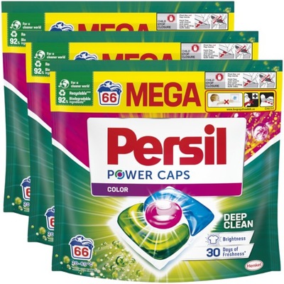 Persil Power Caps Kapsułki prania koloru 3x 66szt