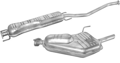 OPEL VECTRA B SILENCER END I SILENCER CENTRAL  