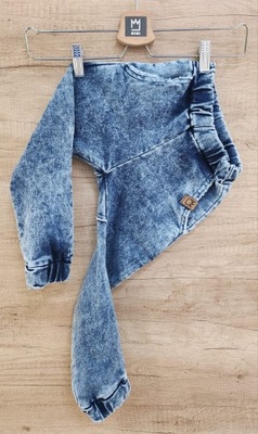 Spodnie a la jeansowe dekatyzowane 116/122 Mimi