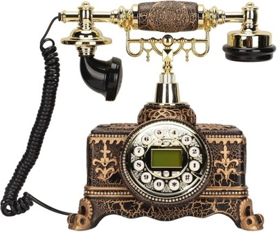Telefon retro, prosty w obsudze retro przewodowy