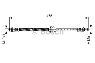 BOSCH 1 987 481 496 Przewód hamulcowy elastyczny