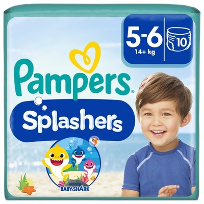 Pampers Splashers 5 10 szt. 14-18 kg Pieluszki