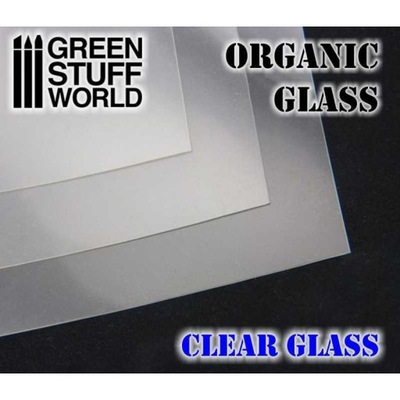 GSW 1429 Organic GLASS Sheet 200x300mm - Clear (efekt szyby)