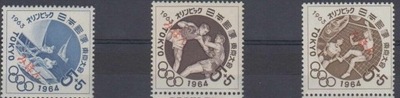 Japonia 1963 Znaczki 832-4 Specimen ** sport igrzyska olimpijskie Olimpiada