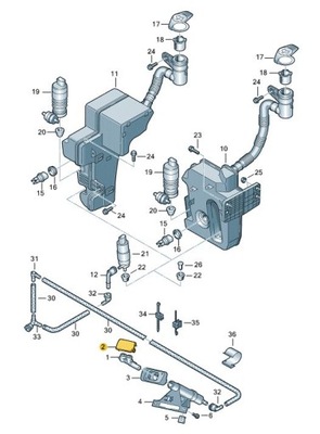 Заглушка распылителя vw golf plus правая 5m0955110a фото №1
