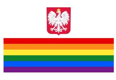 Mała, tęczowa bandera, flaga PRIDE LGBT 60x90 cm
