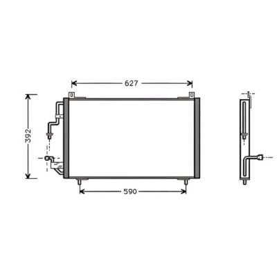 Конденсатор do peugeot 406 95-99 sedan./kombi фото №1