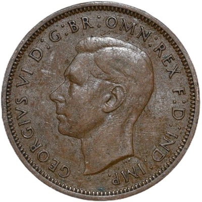 Wielka Brytania 1/2 half penny 1940