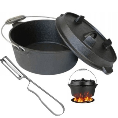 GARNEK ŻELIWNY ''DUTCH OVEN'' 31,5CM KOCIOŁEK 6L