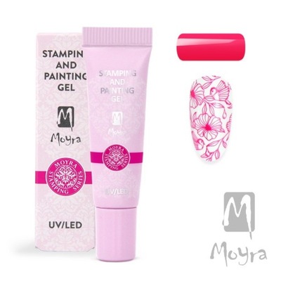 Moyra Żel do stempli zdobień 13 Vivid Pink 7g